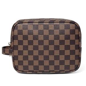 Daisy Rose Checkered Makeup Bag